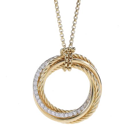 Davkd yurman circle amulet necklace